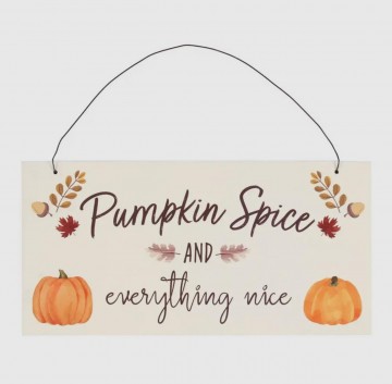 Bordje pumpk spice en nice